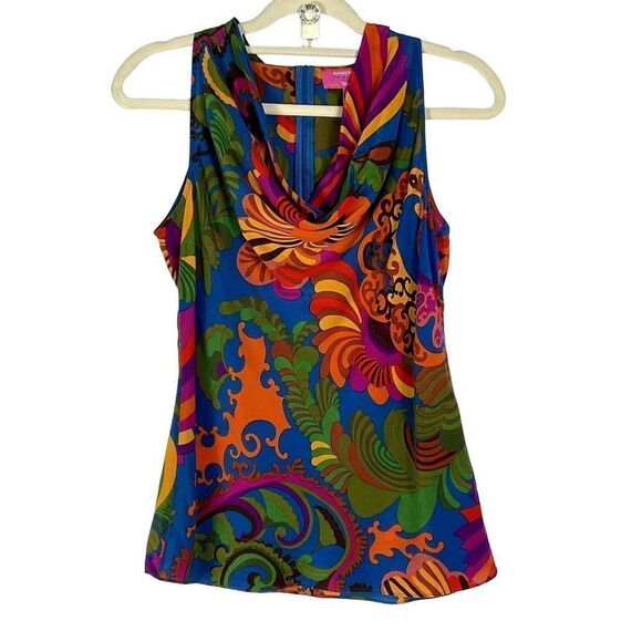 Banana Republic Tops - Banana Republic Trina Turk Collection 100% silk, cowl neck top, size 4